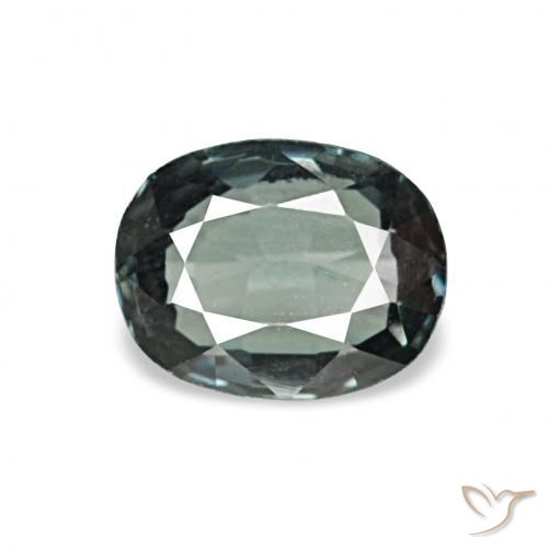 0.58ct Blue-Green Silver Espinélio, Almofada, VVS-VS