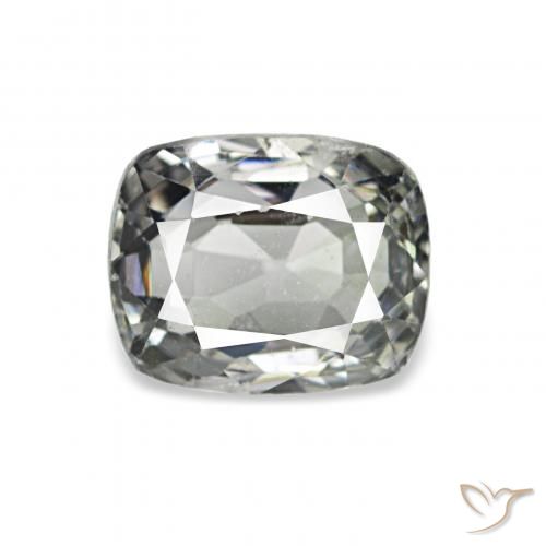0.88ct cinza médio Espinélio, Almofada, VVS-VS