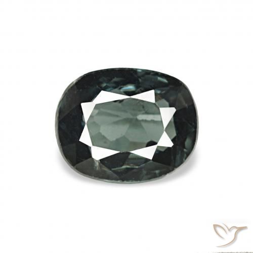 0.63ct Verde médio Espinélio, Almofada, VVS-VS