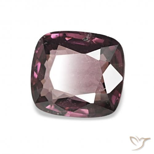 Espinélio Roxo escuro Natural 1.24ct, Almofada, VS