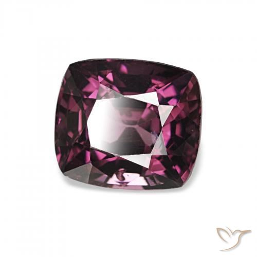 Espinélio Medium Dark-Purple Natural 1.76ct, Almofada, VVS-VS