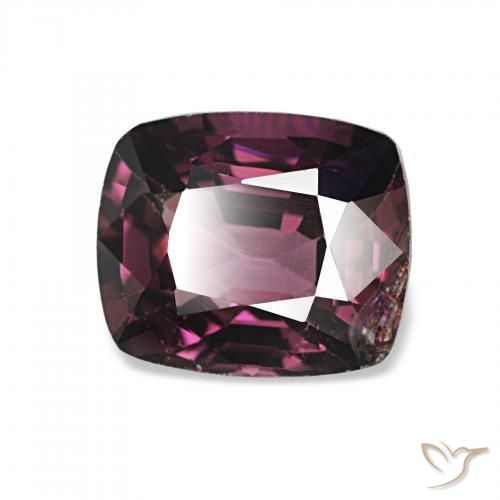 Espinélio Vermelho Roxo Profundo Natural 1.90ct, Almofada, VS