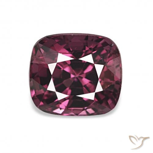 Espinélio Vermelho Roxo Profundo Natural 1.98ct, Almofada, VVS-VS