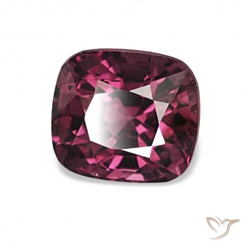 Espinélio Vermelho Roxo Profundo Natural 1.98ct, Almofada, VVS-VS