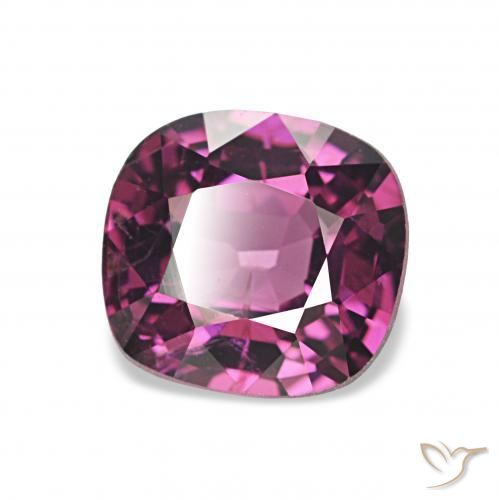 Espinélio Vermelho Rapberry Natural 1.34ct, Almofada, VVS-VS