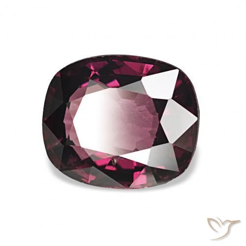 Espinélio Medium Dark-Purple Natural 1.71ct, Almofada, VS