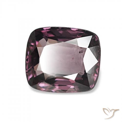 Espinélio Roxo escuro Natural 1.76ct, Almofada, VS