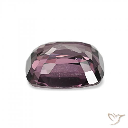 Espinélio Roxo escuro Natural 1.76ct, Almofada, VS