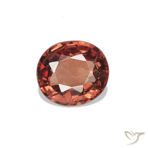Espinélio Vermelho Rosa Profundo Natural 0.46ct, oval, VVS