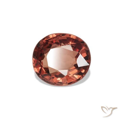 Espinélio Vermelho Rosa Profundo Natural 0.46ct, oval, VVS