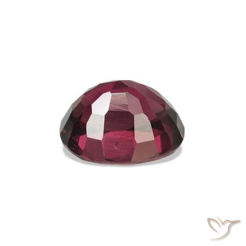Espinélio Vermelho roxo Natural 0.74ct, oval, VS