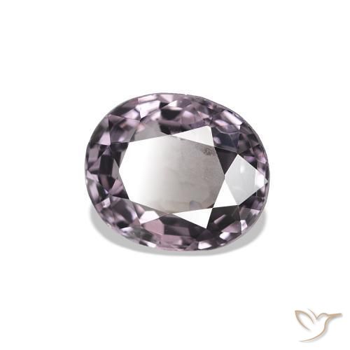 Espinélio Roxo Pálido Rosa Natural 0.74ct, oval, VS