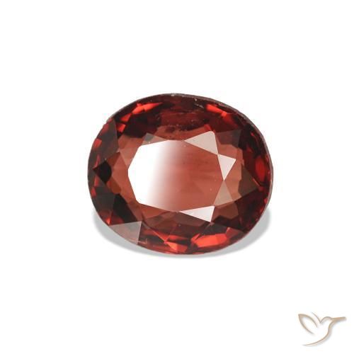 Espinélio Vermelho escuro Natural 0.61ct, oval, VVS