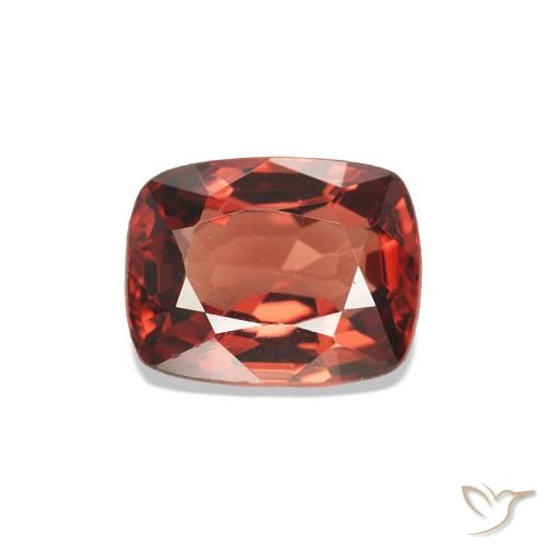 Espinélio Vermelho brilhante Natural 0.75ct, Almofada, VVS