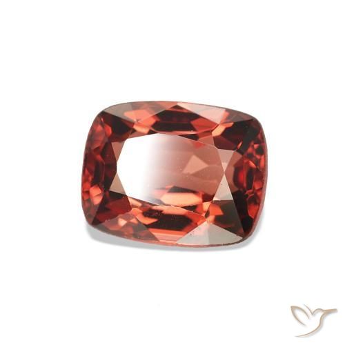 Espinélio Vermelho brilhante Natural 0.75ct, Almofada, VVS