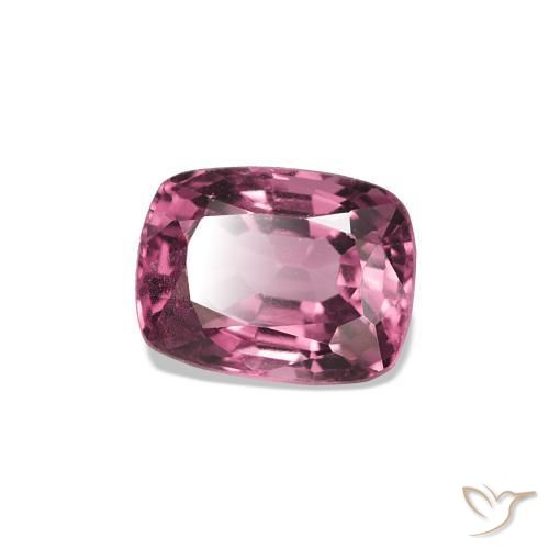 Espinélio Rosa escuro Natural 0.68ct, Almofada, VVS