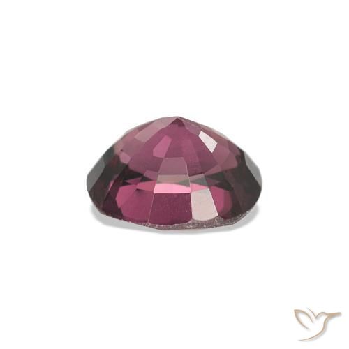 Espinélio Roxo profundo Natural 0.84ct, Almofada, VVS