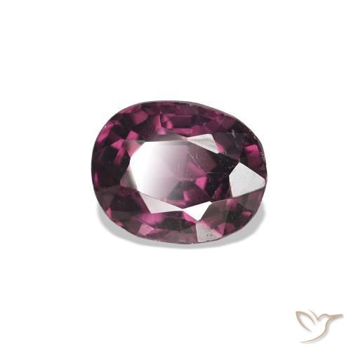 Espinélio Roxo profundo Natural 0.68ct, oval, VVS-VS