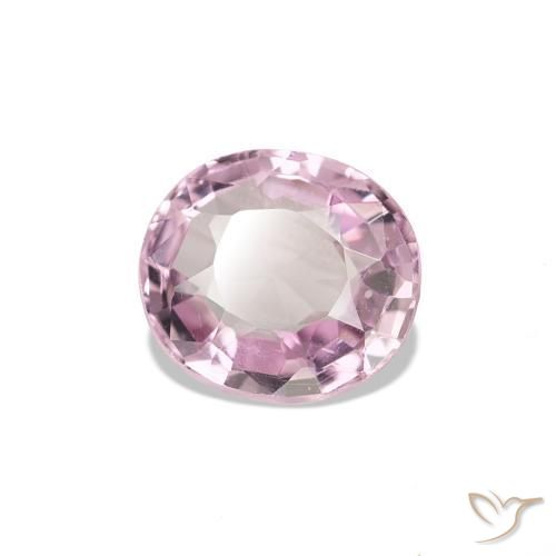 Espinélio Roxo Rosado Claro Natural 0.67ct, Corte Oval, VVS-VS