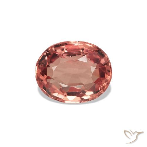 Espinélio laranja avermelhado Natural 0.53ct, oval, VS