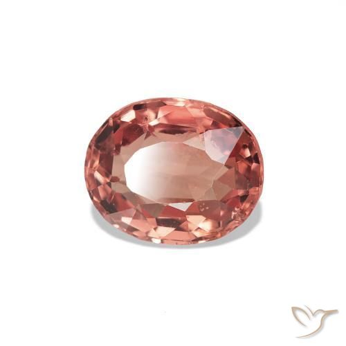 Espinélio laranja avermelhado Natural 0.53ct, oval, VS