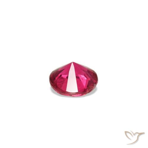 Espinélio rosa natural 0,09ct, corte redondo, VS-SI