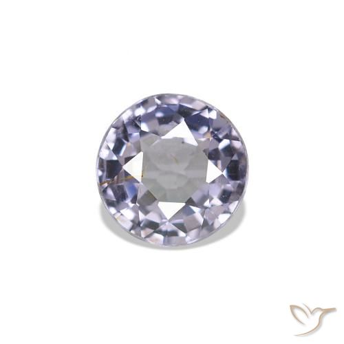Espinélio Azul púrpura claro Natural 0.56ct, Corte Redondo, VS