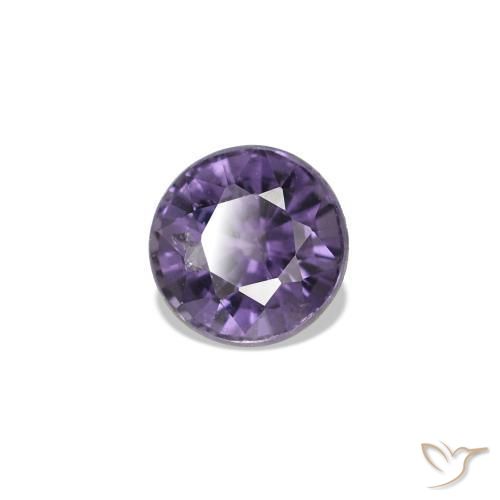 Espinélio Violeta Uva Escura Natural 0.42ct, Redondo, VVS-VS