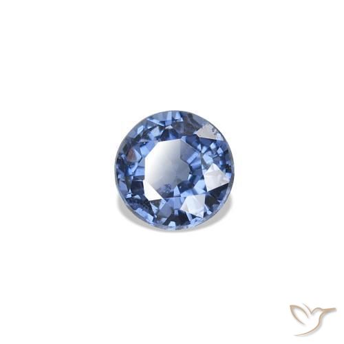 Espinélio Azul escuro médio Natural 0.21ct, Redondo, VVS