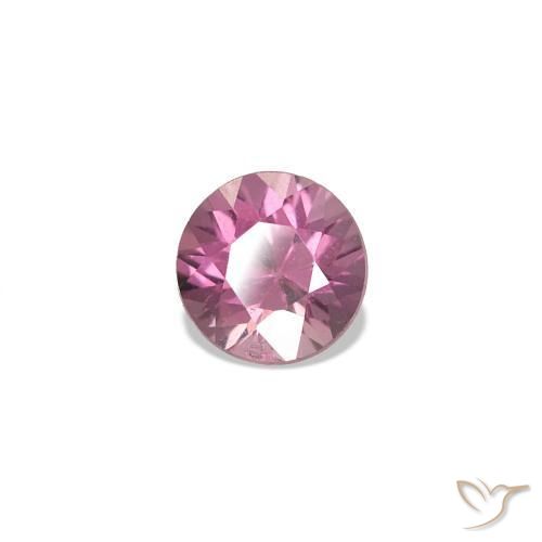 Espinélio Roxo rosado Natural 0.21ct, Corte Redondo, VVS
