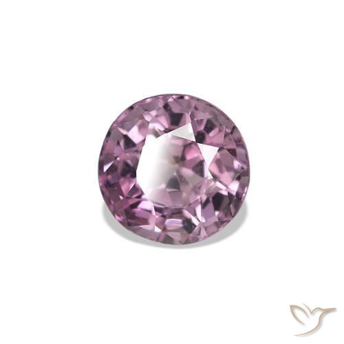 Espinélio roxo médio Natural 0.63ct, Corte Redondo, VVS