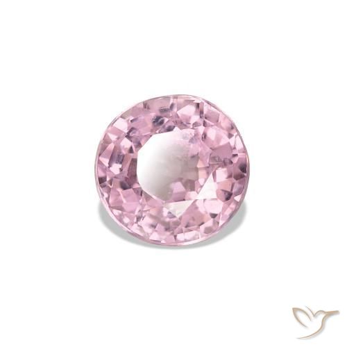 Espinélio Luz rosa Natural 0.59ct, Corte Redondo, VVS-VS