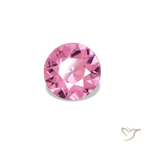Espinélio rosa médio Natural 0.26ct, Redondo, VVS-VS