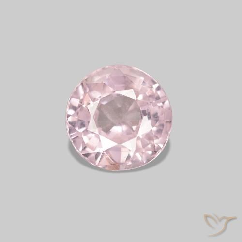 Espinélio rosa rosa Natural 0.53ct, Corte Redondo, VS