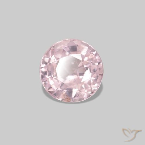 Espinélio rosa rosa Natural 0.53ct, Corte Redondo, VS