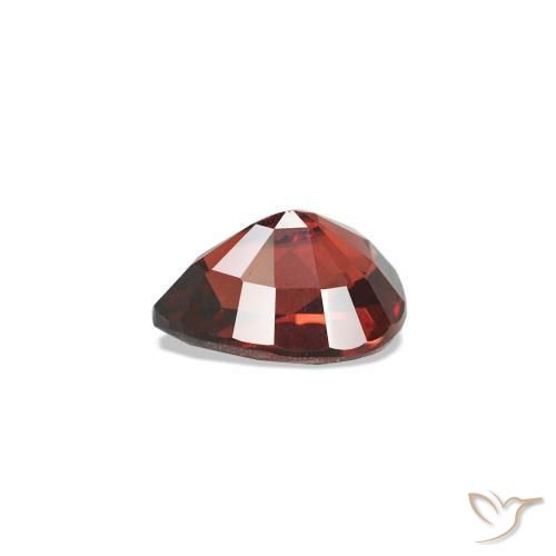 Espinélio Vermelho escuro Natural 0.59ct, Formato de pêra, VVS