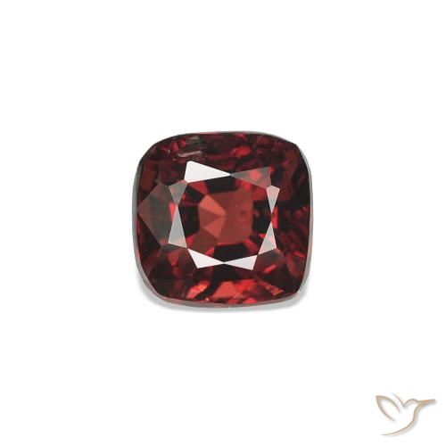 Espinélio Vermelho Sangue Profundo Natural 0.81ct, Almofada cortada, VVS-VS