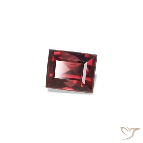 Espinélio Vermelho escuro Natural 0.36ct, baguete, VVS-VS