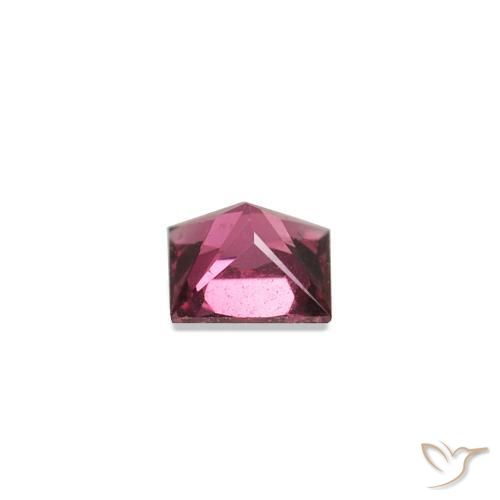 Espinélio Vermelho roxo Natural 0.18ct, Quadrado, VVS-VS