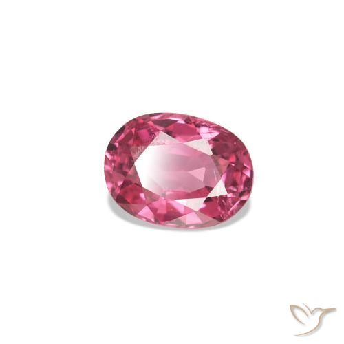 Espinélio Vermelho rosado Natural 0.30ct, Corte Oval, VS