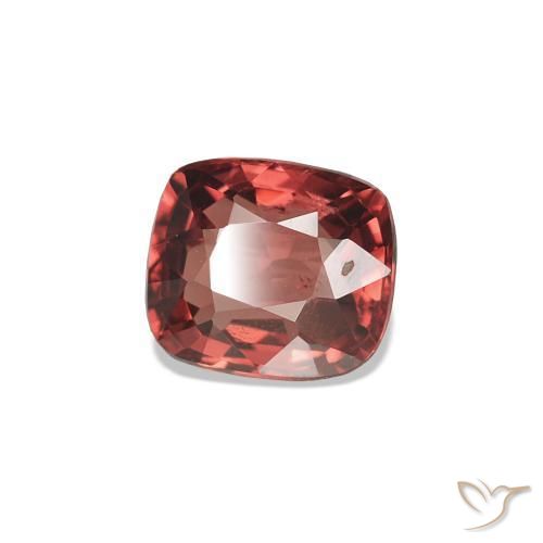 Espinélio Vermelho escuro Natural 0.71ct, Almofada cortada, VS