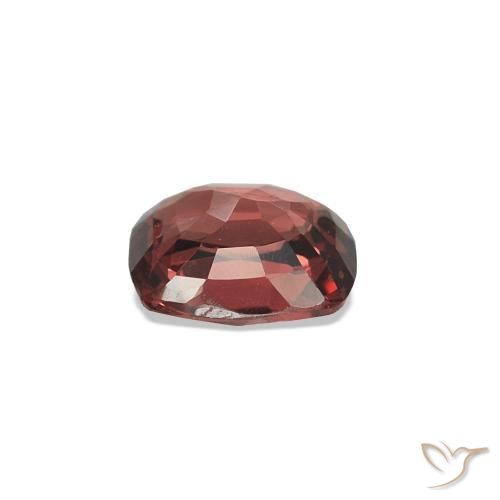Espinélio Vermelho escuro Natural 0.71ct, Almofada cortada, VS