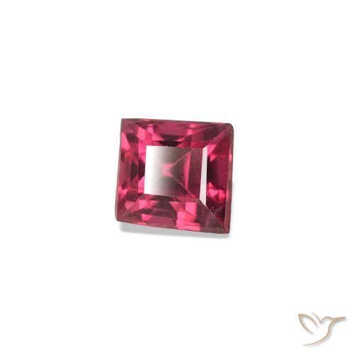 Espinélio vermelho médio Natural 0.21ct, Quadrado, VS