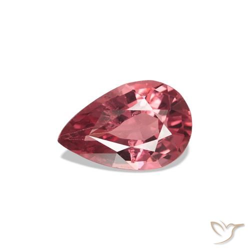Espinélio vermelho médio Natural 0.47ct, Formato de pêra, VS