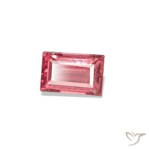 Espinélio Rosa choque profundo Natural 0.24ct, baguete, VS-SI