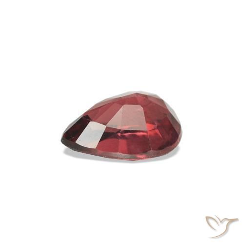 Espinélio Vermelho escuro Natural 0.45ct, Formato de pêra, VS-SI