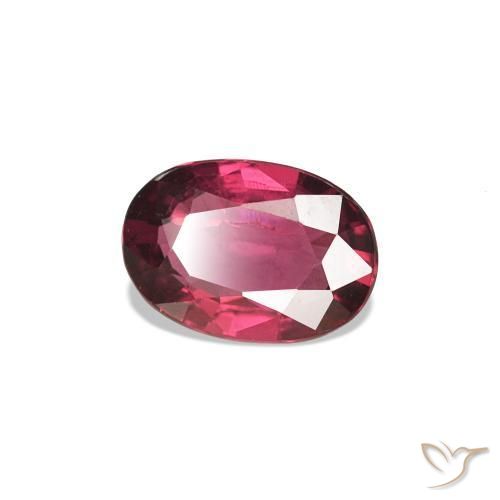 Espinélio Vermelho escuro Natural 0.59ct, Corte Oval, VS