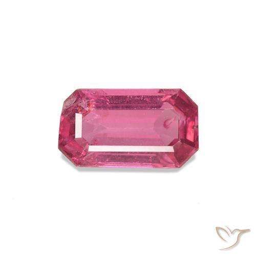 Espinélio Rosa escuro Natural 0.56ct, Corte Esmeralda, VS-SI