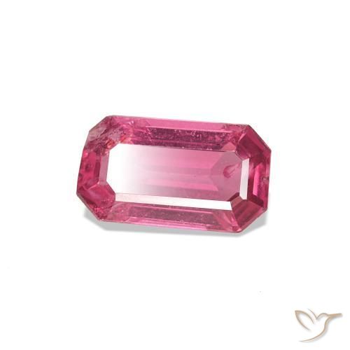Espinélio Rosa escuro Natural 0.56ct, Corte Esmeralda, VS-SI