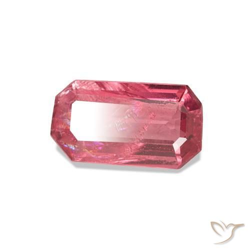 Espinélio Rosa Intenso Natural 0.83ct, Corte Esmeralda, VS-SI